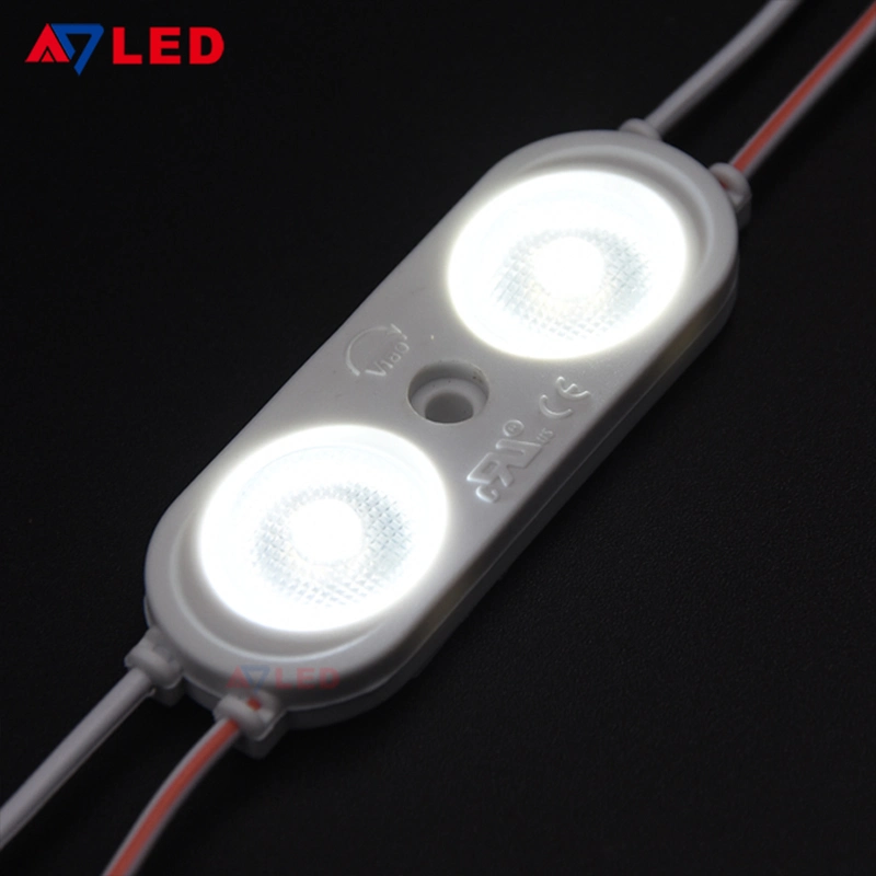 Hot Sale High Power UL IP67 Waterproof DC 12V 2W 2PCS 6500K White Injection 2835 SMD LED Module